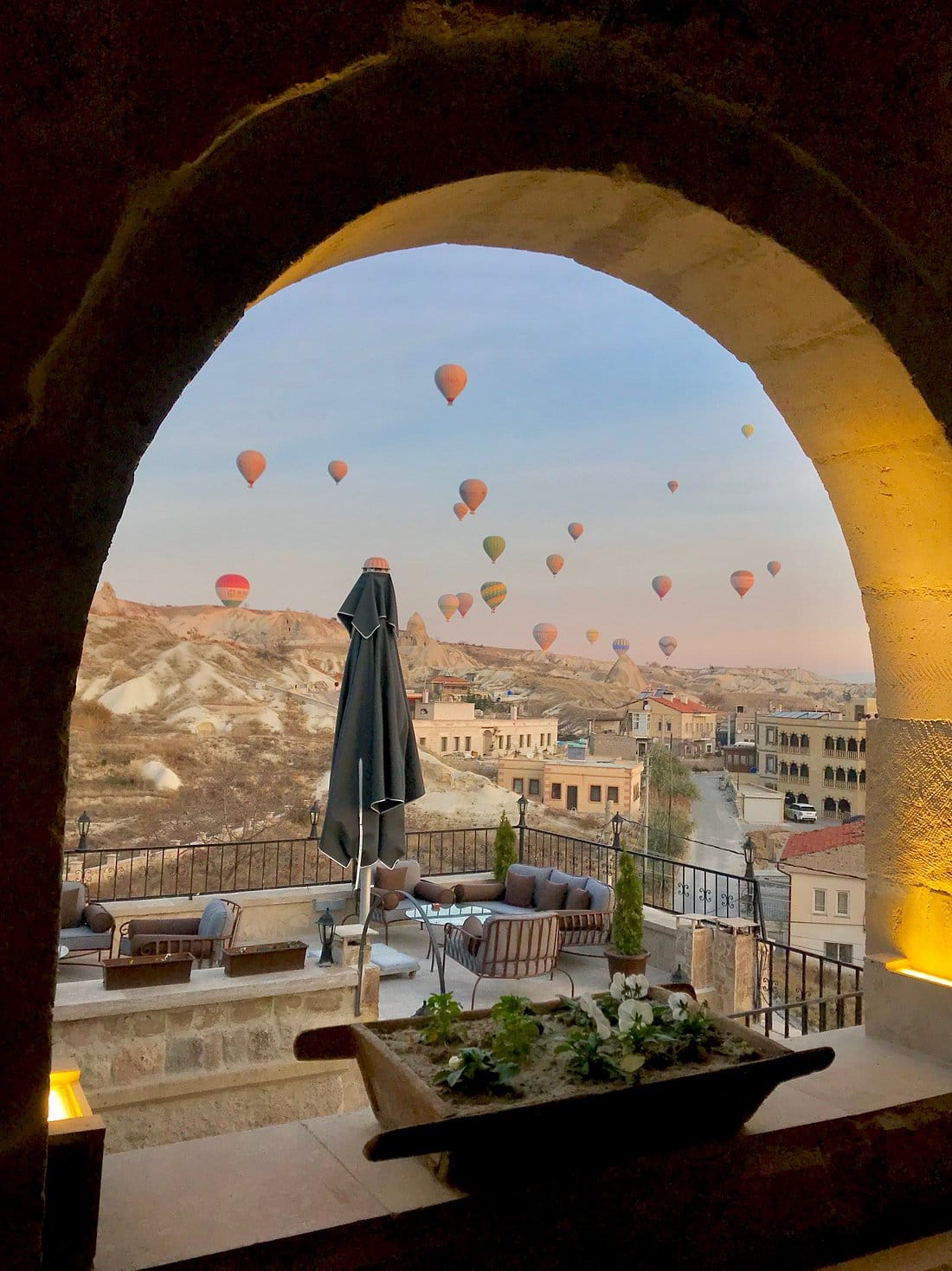 Kısmet Cave Mansion stone exterior in Göreme, Cappadocia
